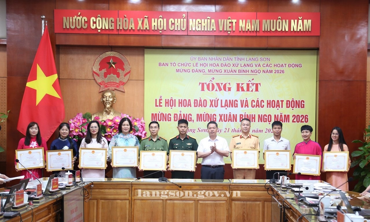 Tổng kết Lễ hội Hoa Đào Xứ Lạng và các hoạt động mừng Đảng, mừng Xuân Bính Ngọ 2026