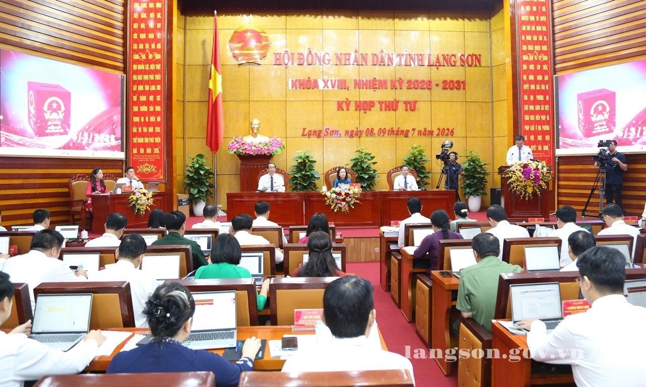 Khai mạc kỳ họp thứ tư Hội đồng nhân dân tỉnh khóa XVIII, nhiệm kỳ 2026 - 2031
