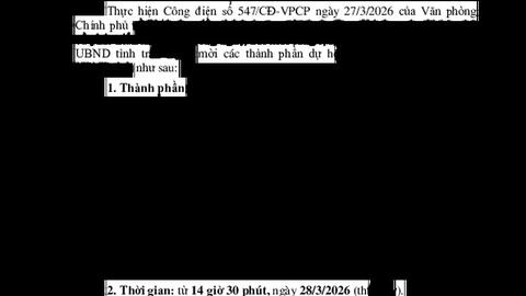 Giấy mời Dự họp trực tuyến Phiên họp lần thứ hai năm 2026 của Ban Chỉ đạo của Chính phủ về phát triển khoa học, công nghệ, đổi mới sáng tạo, chuyển đổi số và Đề án 06