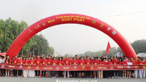 Lạng Sơn tham gia Chương trình đi bộ “Cùng Việt Nam tiến bước” năm 2026