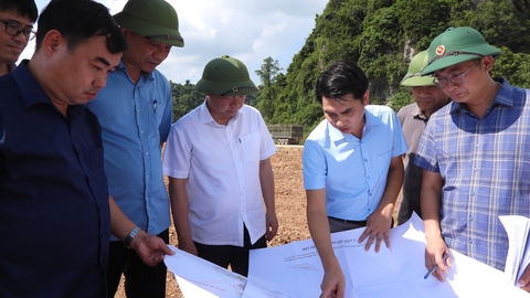 Lãnh đạo UBND tỉnh kiểm tra các dự án trọng điểm tại xã Đồng Đăng và xã Hoàng Văn Thụ