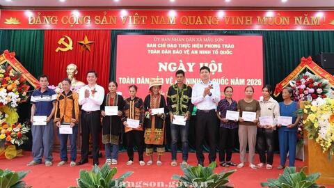 Kết quả tổ chức Ngày hội toàn dân bảo vệ an ninh Tổ quốc năm 2026 trên địa bàn tỉnh