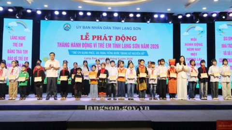 ​​​​​​​Lạng Sơn: nhiều kết quả nổi bật trong Tháng hành động vì trẻ em trên địa bàn tỉnh năm 2026
