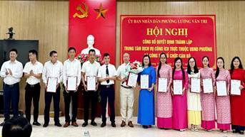 Chỉ đạo về hoạt động của Trung tâm Dịch vụ công ích cấp xã