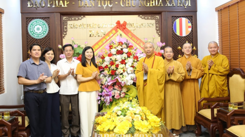 Lãnh đạo tỉnh thăm, chúc mừng Ban Trị sự Giáo hội Phật giáo Việt Nam tỉnh Lạng Sơn nhân dịp Đại lễ Phật đản Phật lịch năm 2026
