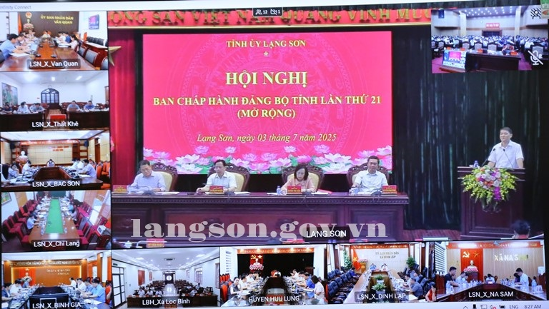 Hội nghị Ban Chấp hành Đảng bộ tỉnh lần thứ 21 (mở rộng)