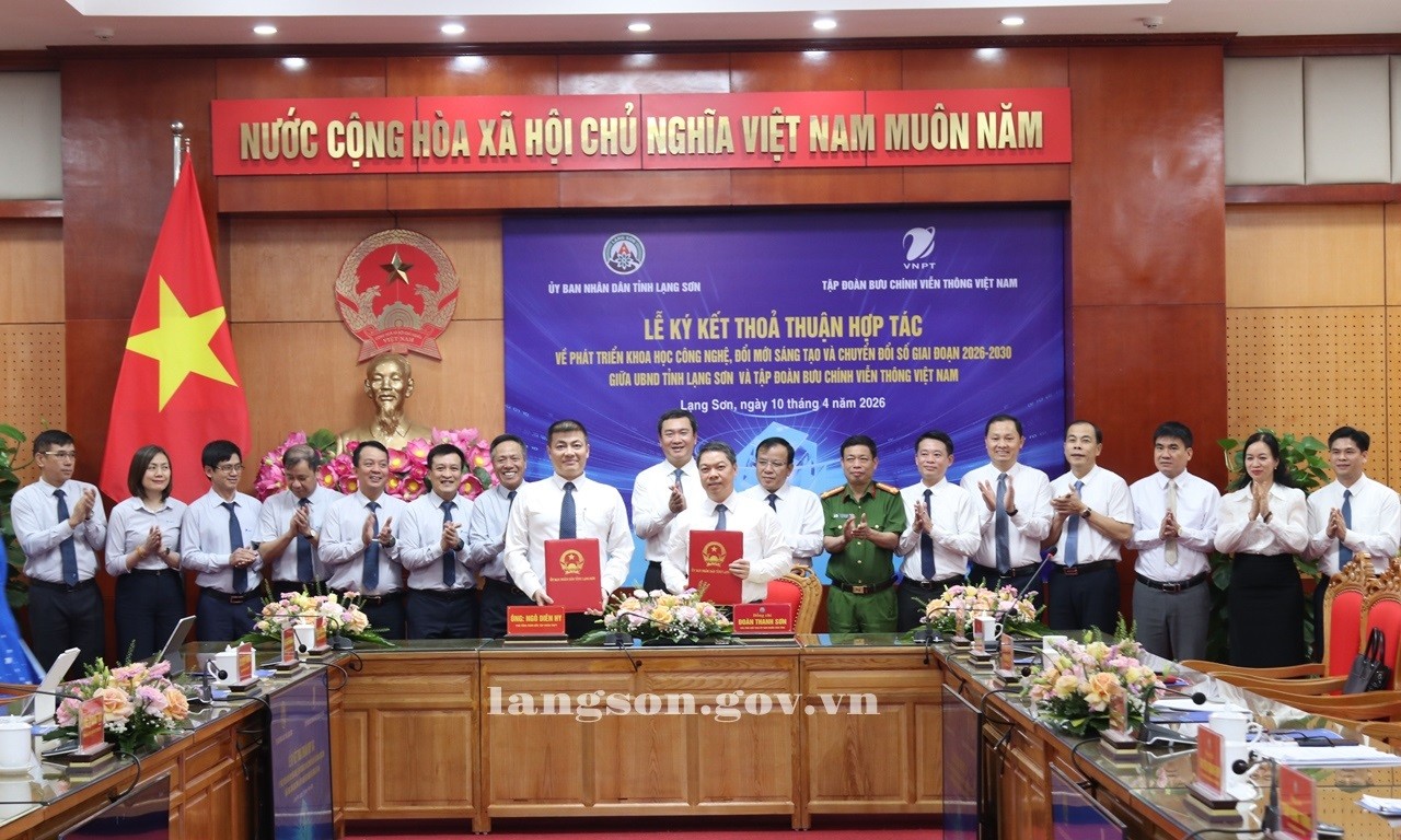 Ký kết Thỏa thuận hợp tác về phát triển khoa học công nghệ, đổi mới sáng tạo và chuyển đổi số giai đoạn 2026 - 2030