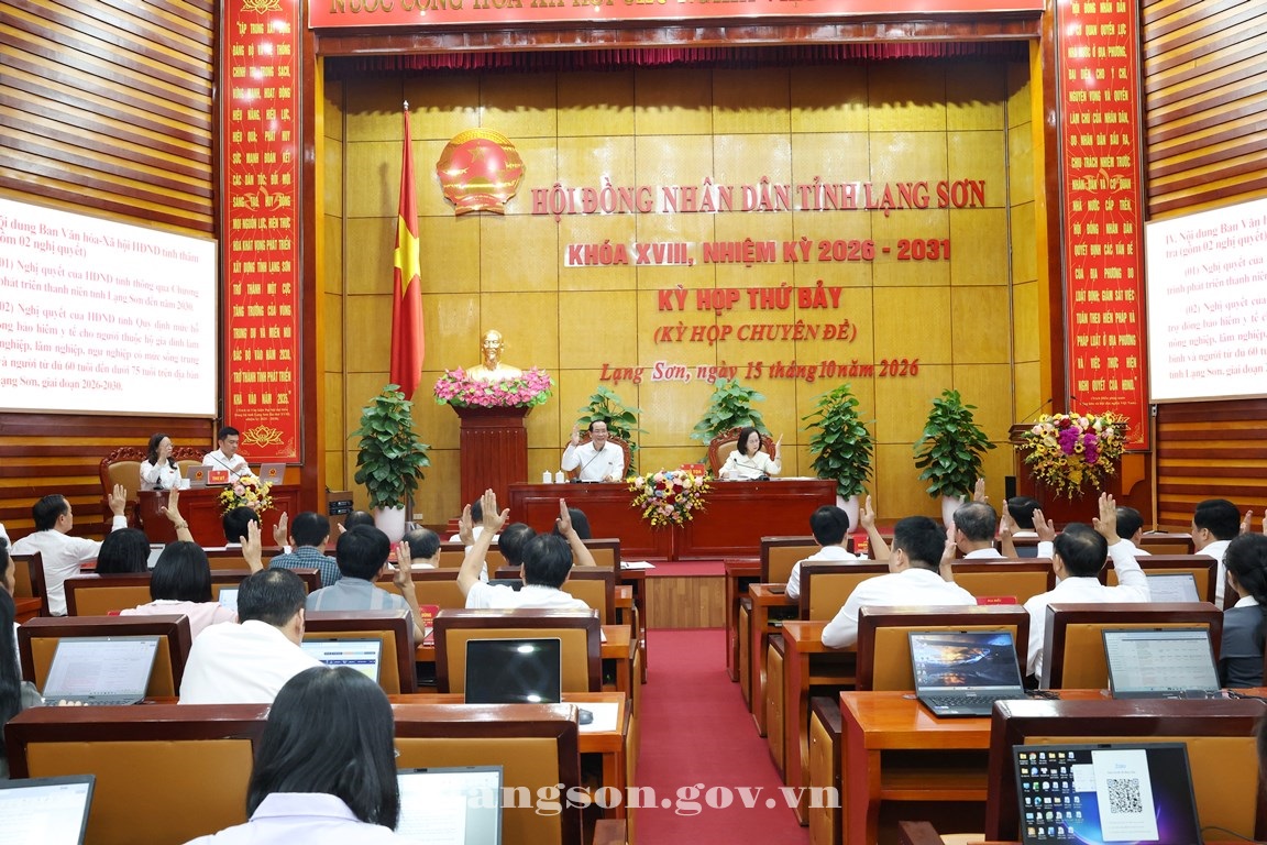 Kỳ họp thứ bảy (kỳ họp chuyên đề) Hội đồng nhân dân tỉnh khóa XVIII