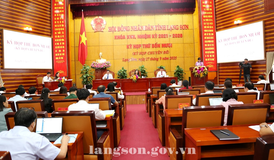 Kỳ họp thứ bốn mươi (kỳ họp chuyên đề) HĐND tỉnh khóa XVII, nhiệm kỳ 2021-2026