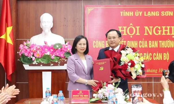 Điều động, bổ nhiệm đồng chí Lương Trọng Quỳnh, Ủy viên Ban Thường vụ Tỉnh ủy, Phó Chủ tịch UBND tỉnh giữ chức vụ Trưởng Ban Nội chính Tỉnh ủy Lạng Sơn